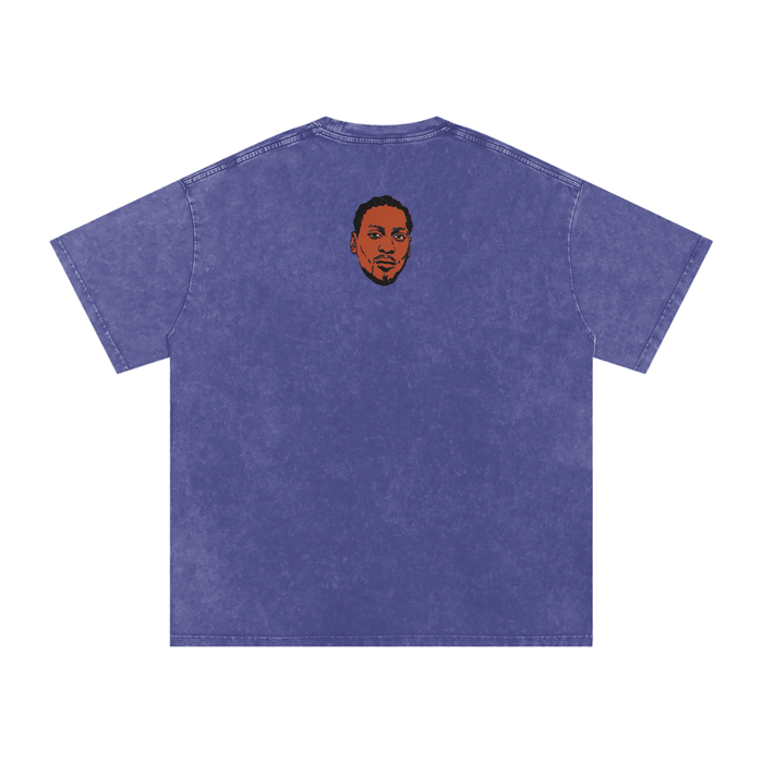 Brown Sugar - Snow Washed Oversized Cotton T-Shirt