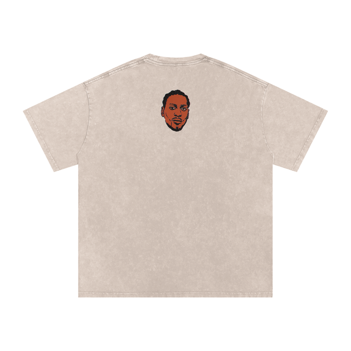 Brown Sugar - Snow Washed Oversized Cotton T-Shirt