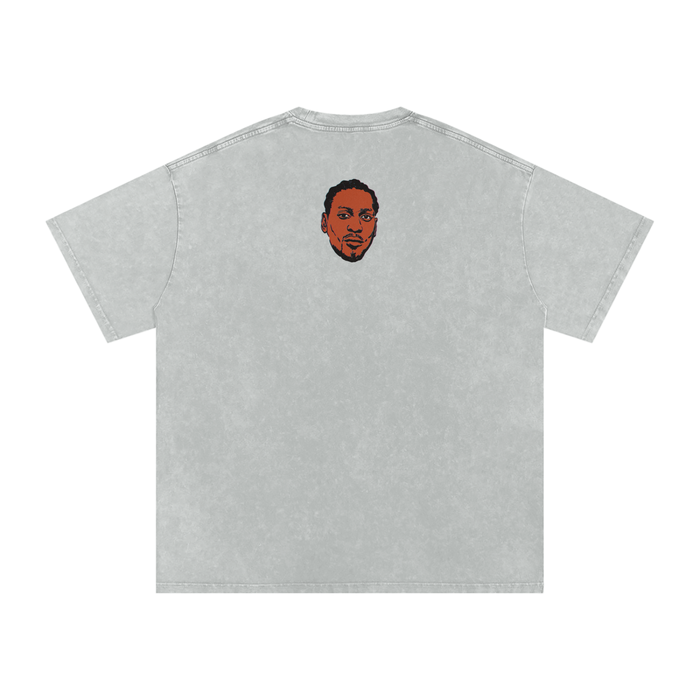 Brown Sugar - Snow Washed Oversized Cotton T-Shirt
