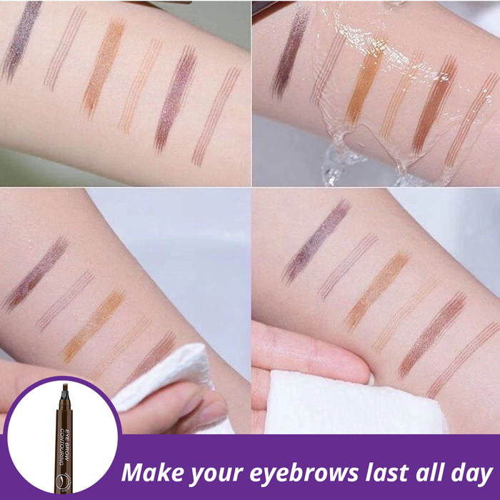 BS2TY 4 Fork Tip Eyebrow Tattoo Pencil