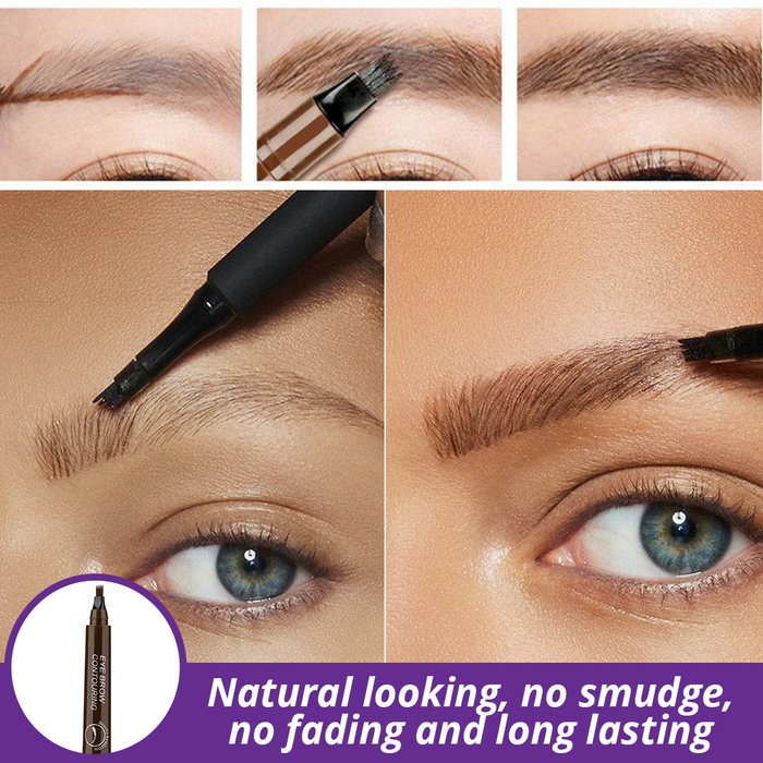 BS2TY 4 Fork Tip Eyebrow Tattoo Pencil