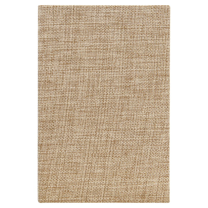 5.25" x 8.25" Burlap Sketch Book with White Unlined Notepad