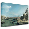 Entrance to the Grand Canal and the Church of Santa Maria della Salute Canvas Print