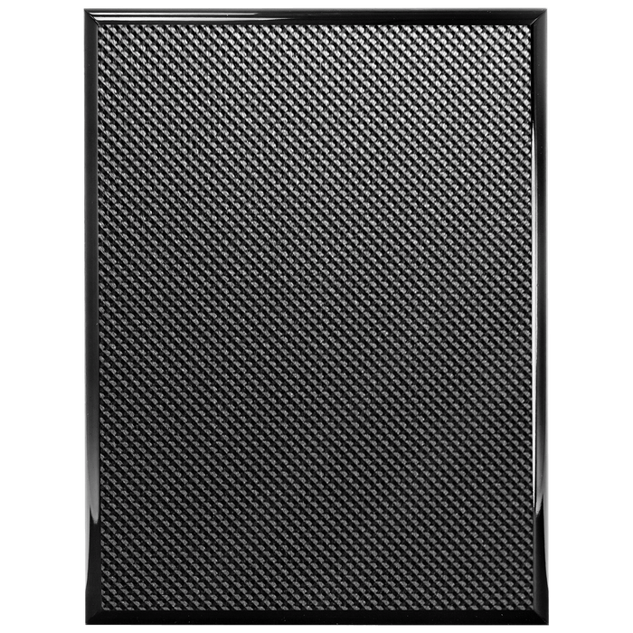 6" x 8" Piano Carbon Fiber Finish Plaque