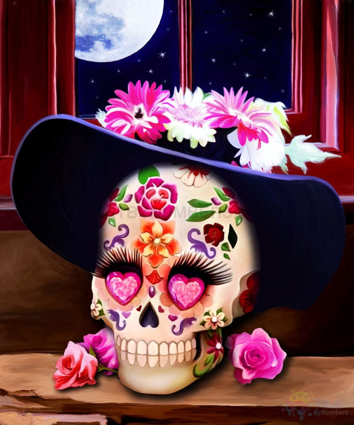 Catrina Skull Paint By Numbers Kit