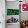 12x24 inch Jungle Eyes Jaguar Decal Installed Above Shelf