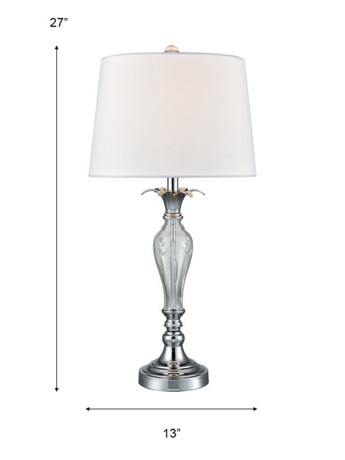 Charlotte 24% Lead Crystal Table Lamp