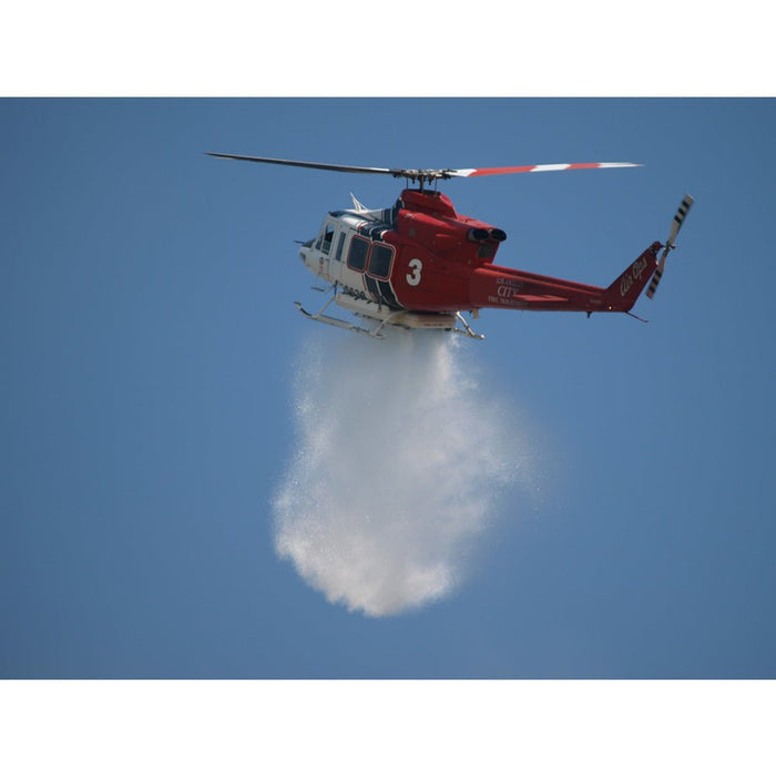 LAFD Fire 3 Water Drop Gloss Poster Printed | Wallhogs