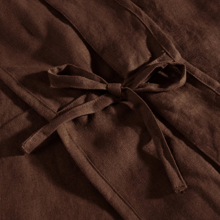 Chocolate French Linen Duvet Cover
