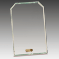 4" x 6" Clear Clipped Corners Rectangle CrystalEdge Glass