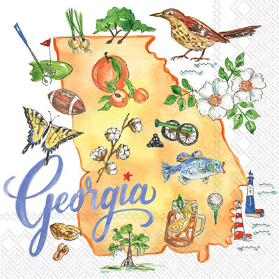 Cocktail Napkins -State of Georgia