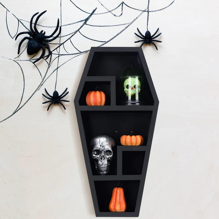 Coffin Essential Oil And Crystals Rack