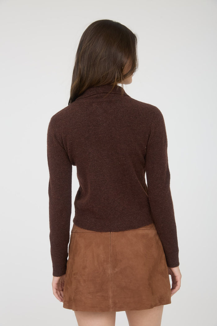 Collared Button-Down Long Sleeve Cardigan