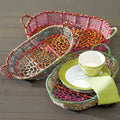 Colored Jute Oblong Baskets