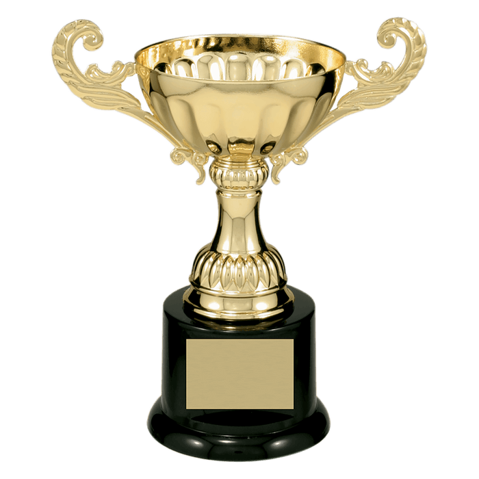 Completed Metal Cup Trophy on Plastic Base - ACU07