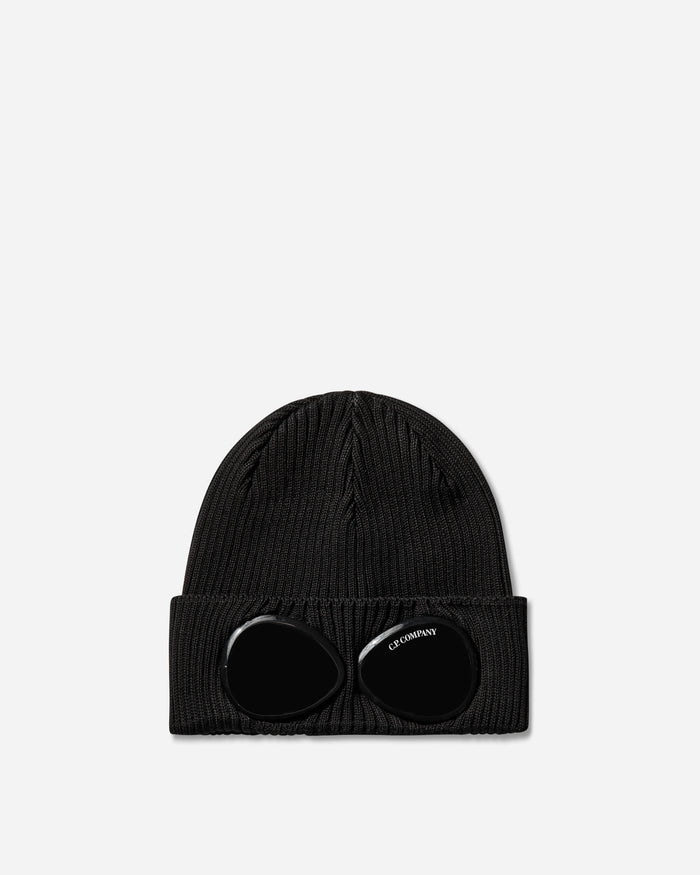 C.P. Company Cotton Goggle Beanie Black Hats Beanies RSCMAC747A-000727A 999