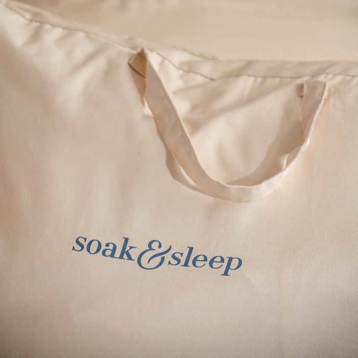 Cotton Storage Bags close-up detail 1 | Soak and Sleep