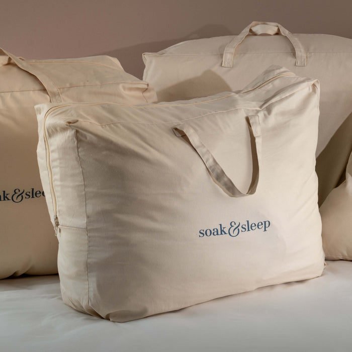 Cotton Storage Bags close-up detail 2 | Soak and Sleep