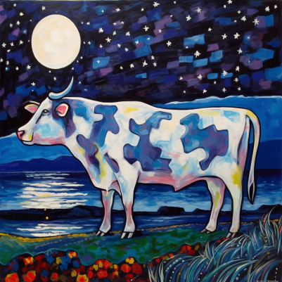 Cow at Night