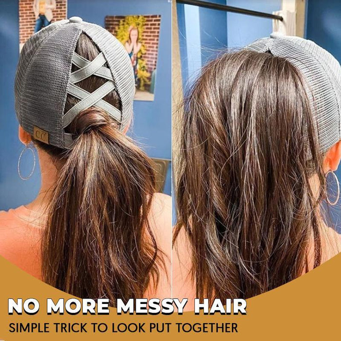 Criss Cross Ponytail Baseball Cap
