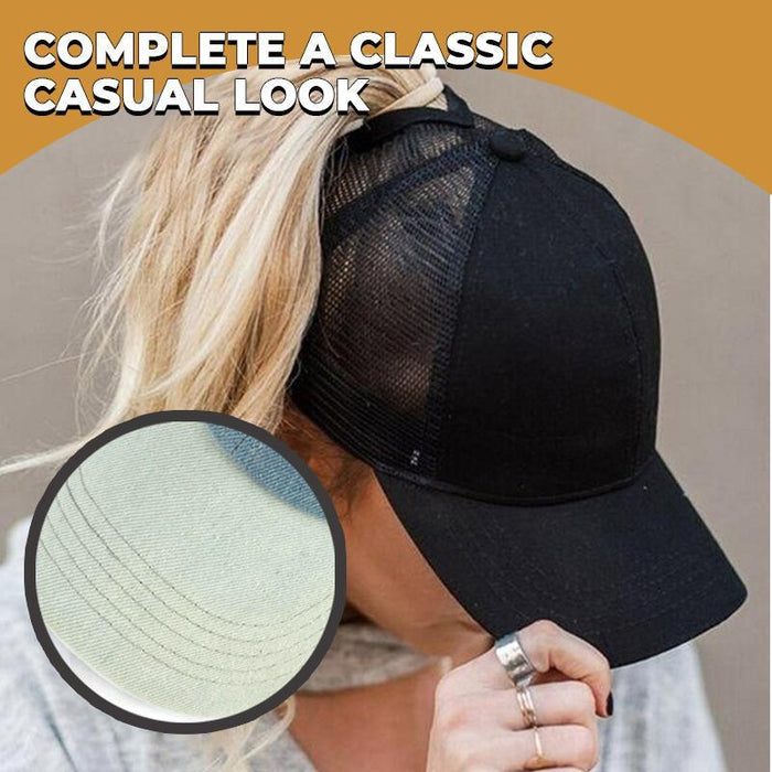 Criss Cross Ponytail Baseball Cap