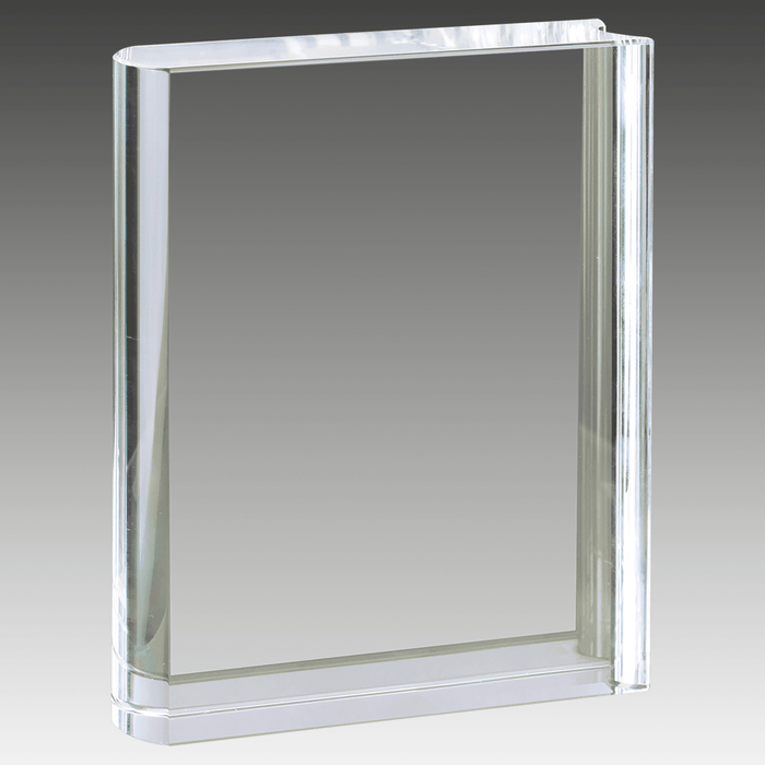 3.75" x 5" Clear Crystal Book