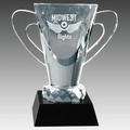 6.5" Crystal Cup on Black Pedestal Base