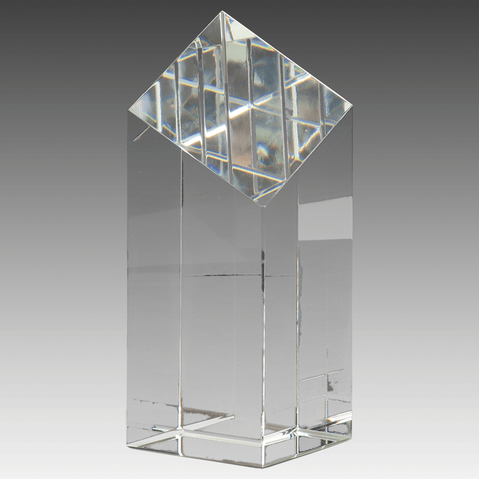 6" Crystal Diamond Top Pillar