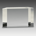 5" x 3" Clear Crystal Facet Block