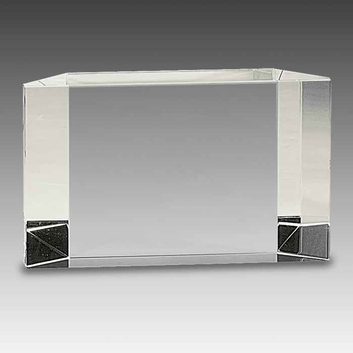 5" x 3" Clear Crystal Facet Block