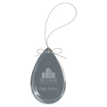 3" Crystal Teardrop Ornament