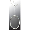 3" Crystal Faceted Oval Ornament