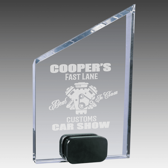 7" Crystal Peak with Black Crystal Base