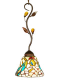 Crystal Peony Tiffany Hanging Fixture