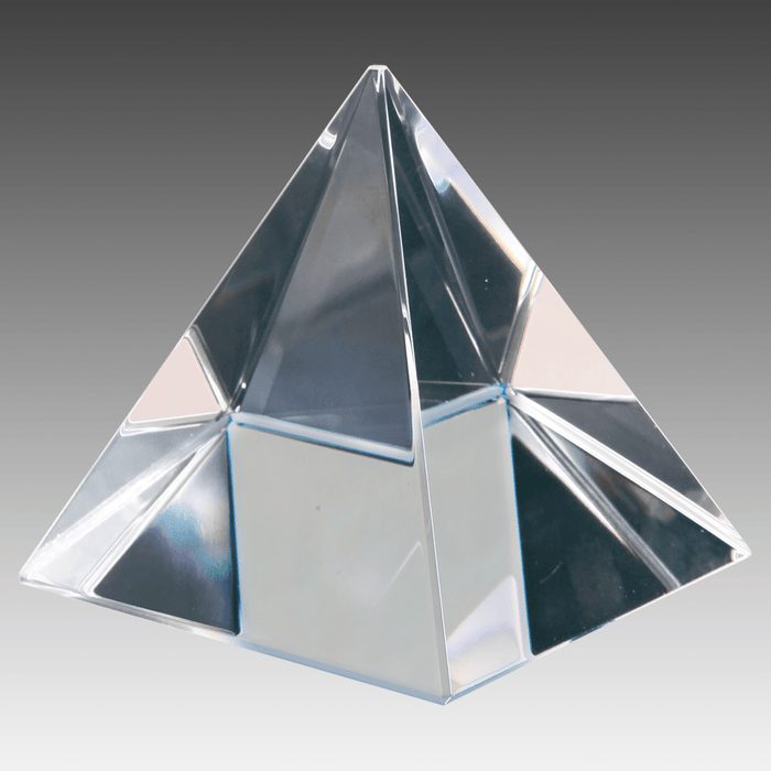 2.4" x 2.4" x 2.4" Crystal Pyramid