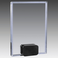 5" x 7" Crystal Rectangle with Black Crystal Base