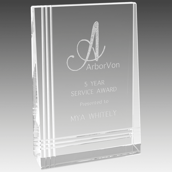 4" x 6" Crystal Wedge