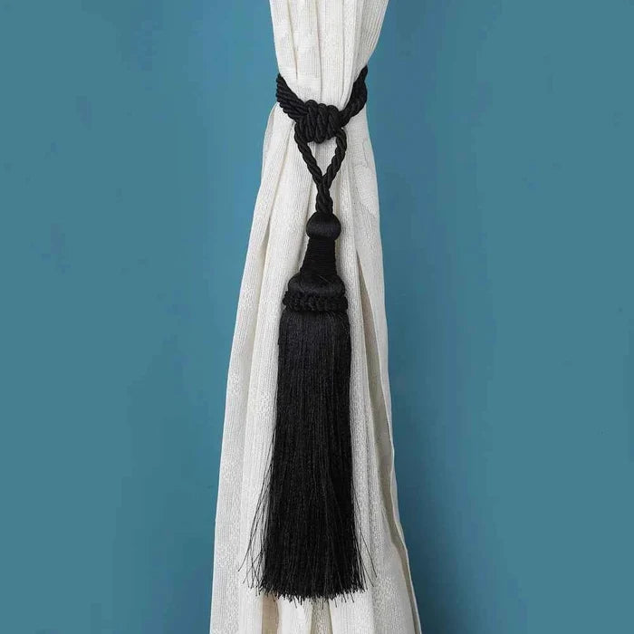 Curtain Tie Back (Black)- Set of 2