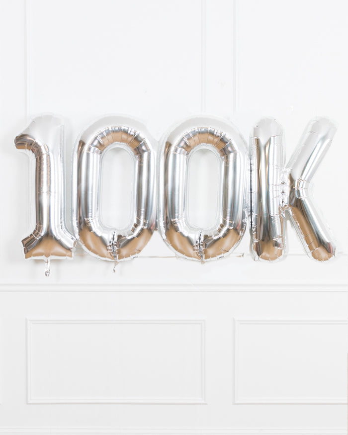 Custom Business Collection - Corporate Milestone Foil Balloon Set (3 Digits)