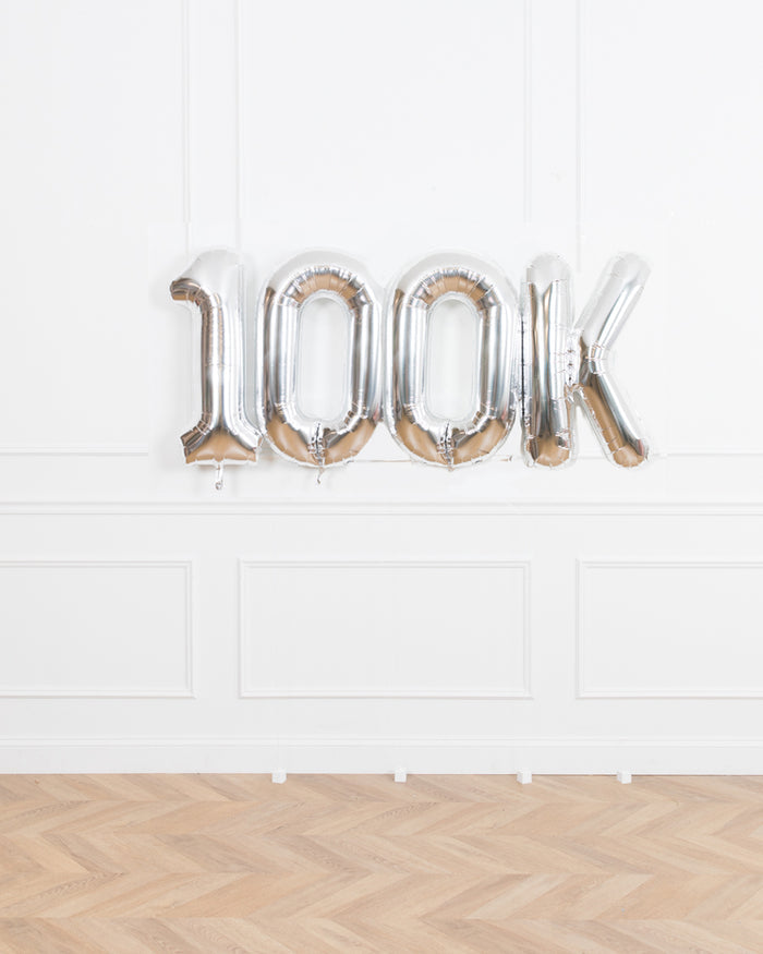 Custom Business Collection - Corporate Milestone Foil Balloon Set (3 Digits)