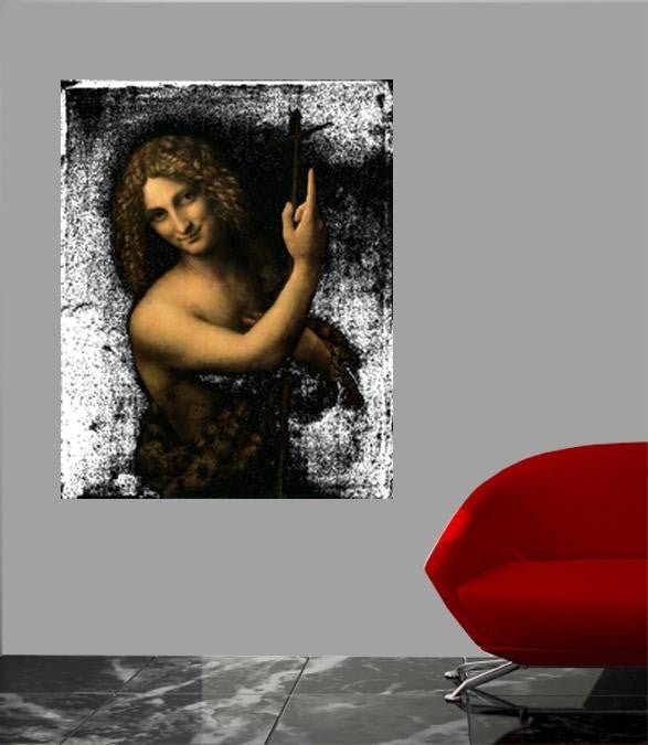 Da Vinci "St. John the Baptist" (1513) Wall Decal (4 Sizes Available)