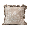 Damask Pillow With Tassels