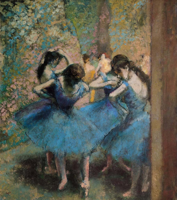 Degas "Dancers in Blue" (1890) Glossy Poster (3 Sizes Available)
