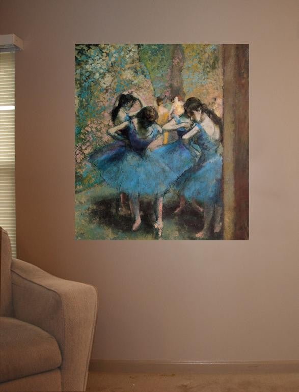 Degas "Dancers in Blue" (1890) Glossy Poster (3 Sizes Available)