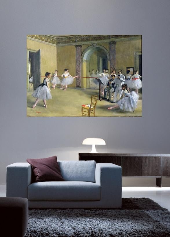 Degas "The Dance Foyer at the Opera on the rue Le Peletier" (1872) Glossy Poster (4 Sizes Available)