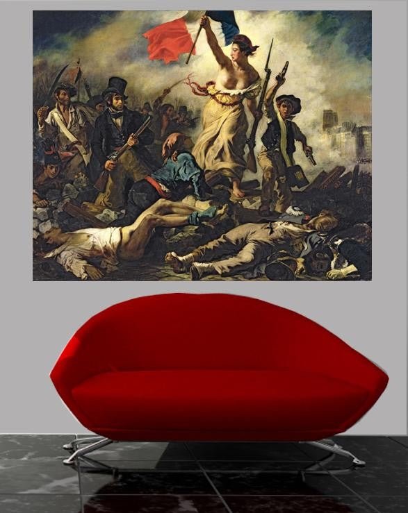 Delacroix "Liberty Leading the People" Glossy Poster (4 Sizes Available)