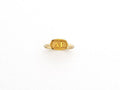 Delta Gamma Sorority Gold Plated Greek Oval Ring