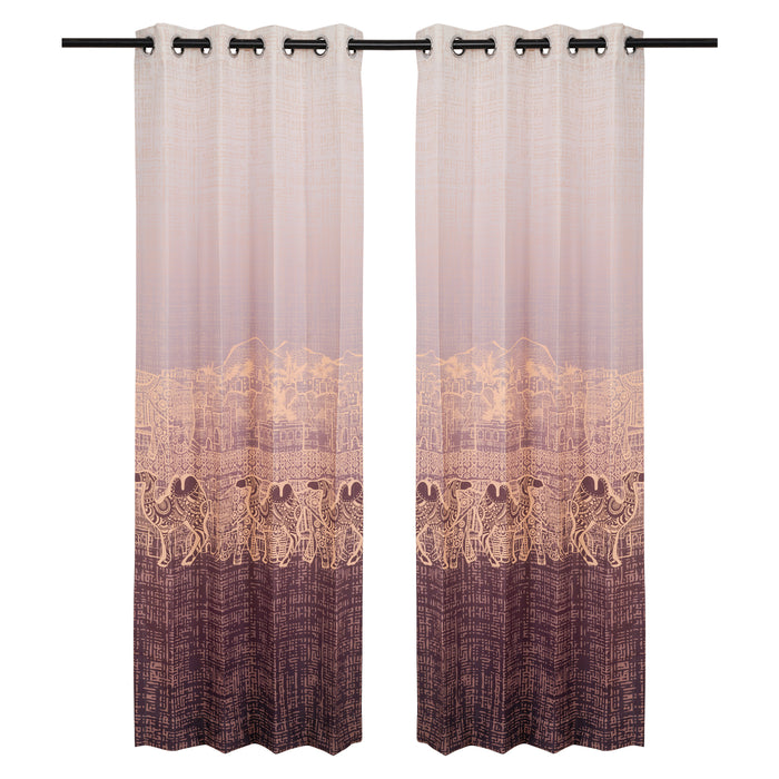 Designer Curtain -  Golden Desert Design