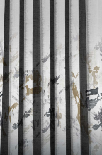 Designer curtains - Ivory Curtain with Subtle Geometric Pattern