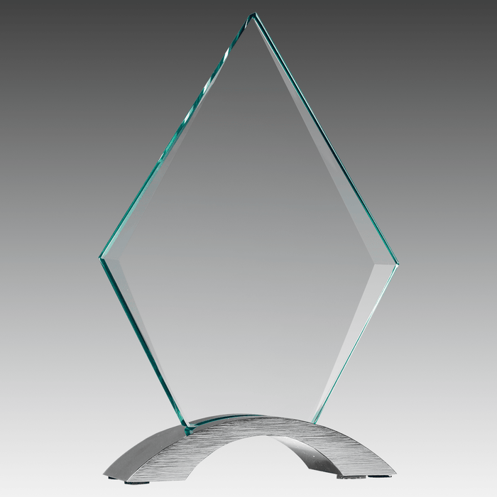 7.25" Diamond Cosmic Glass with Silver Base